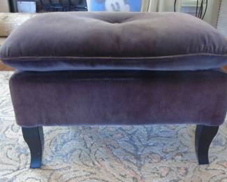 Royal Purple Ottoman 25" W x 16" D x 17.5" H $25