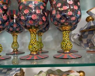 Rare Mckenzie Childs Glasses