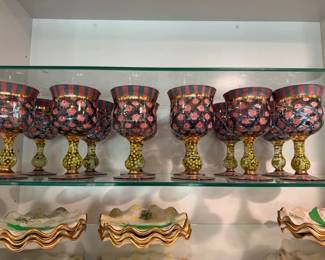 Set of Mckenzie Childs Glasses