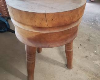 Butcher block table