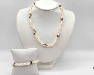 1052  Pearl Necklace  Bracelet
