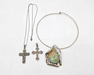 904  Sterling Silver Necklaces  Pendant, 62g