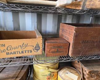 4056  Vintage Wooden Boxes
