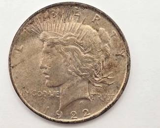 1506  1922 Silver Piece Dollar