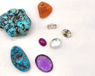 1064  Loose Semi Precious Stones and Gems