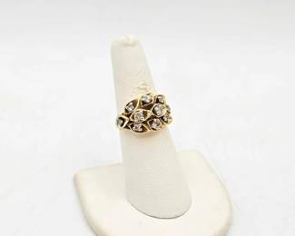700  14k Gold  Diamond Ring, 9.2g