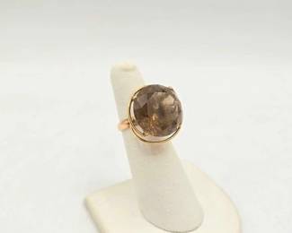 804 10k Gold Ring with SemiPrecious Stone, 8.2g