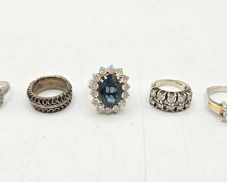 926  Sterling Silver Rings, 34.1g