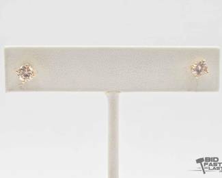 794  14kt Diamond Earrings, .8g