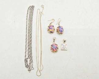 932 Sterling Silver Jewelry, 35.6g