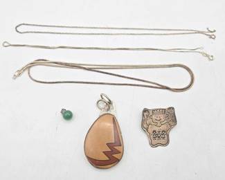 912  Sterling Silver Jewelry, 57.1g