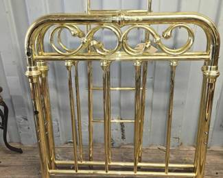 7012  Gold Plated Metal Twin Bedframe