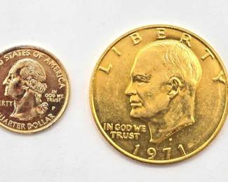 1502  Gold Plated U.S. Coins