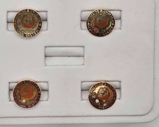 1900 Pins with Diamonds and Ruby