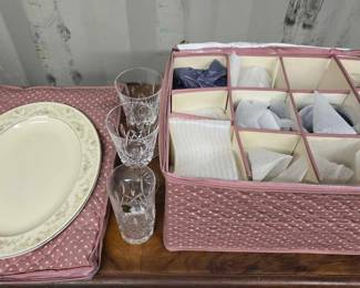 4086  Royal Doulton and WaterFord Dishes