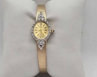 1100 Vintage Lucien Piccard Watch with Diamonds