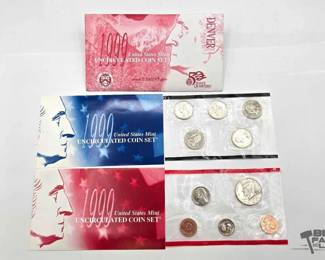 1512  U.S. Denver Mint 1999 Uncirculated Coins Set