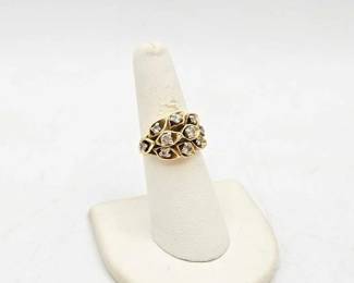 700 14k Gold Diamond Ring, 9.2g