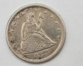 1508 1875 Silver 20 Cent Coin