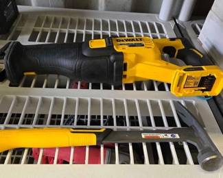 8110 DeWalt Cordless Reciprocating Saw and Hammer