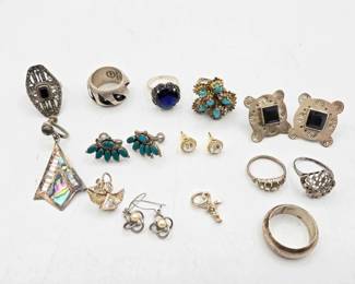 924  Sterling Silver Jewelry, 61.7g