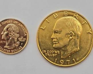 1502 Gold Plated U.S. Coins