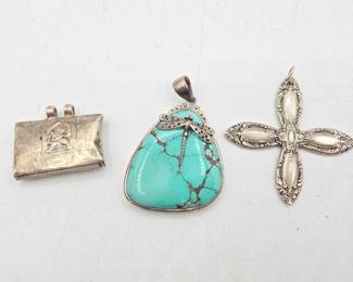 914  Sterling Silver Pendants, 69.3g