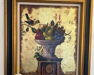 R. Martin gold guilded painting