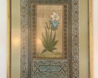 Hand painted silkscreen