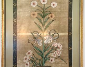 Hand painted silk screen