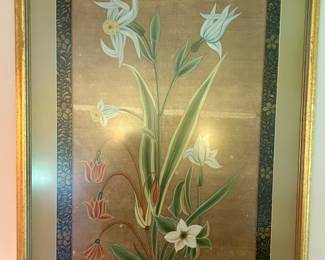 Hand painted silk screen