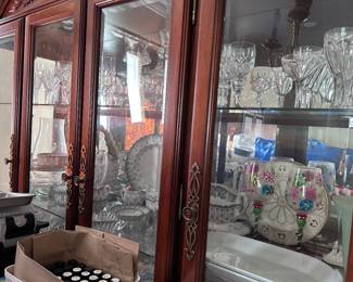 China and glassware - hutch 