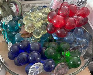 Vintage acrylic grapes 