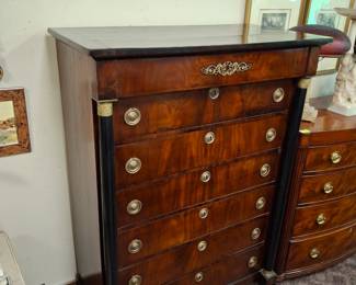 French Empire 7 Drawer Chest