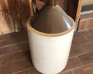 Salt glazed pottery 5 gallon whiskey jug
