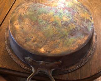 Antique solid copper hand crafted pot