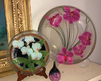 Art glass plates