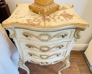 2 Antique French Provencial 3 drawer Commode 