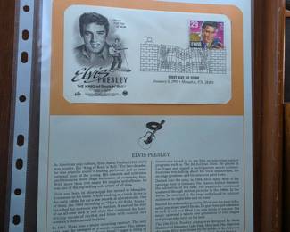  Postal Commemorative Society Official First Day of Issue panel honoring Elvis Presley
