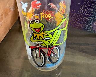 Vintage Kermit the Frog glass