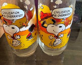 Vintage Snoopy glasses