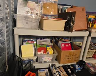 Bedroom - miscellaneous office supplies and more