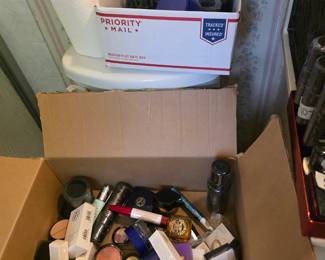 Master Bathroom - lots of make up items - most not opened