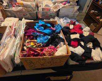 Bedroom - socks, scarves, miscellaneous