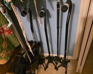 Bedroom closet - canes