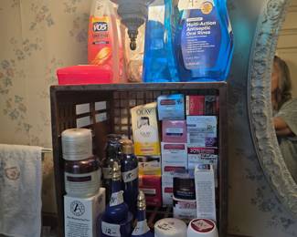 Master Bathroom - perfumes, cleansers, and more