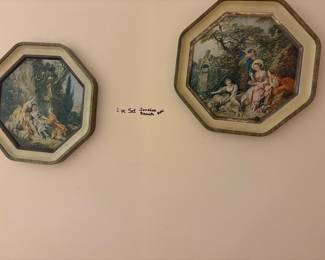 Bedroom - Vintage Sunshine Biscuits Metal pictures - set of 2