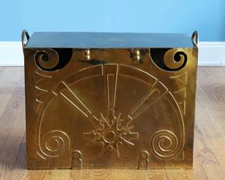 brass side table