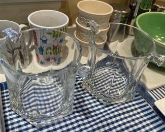 Clear Glass Ice Buckets