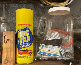 Jars Of Nuts, Screws, Bolts, Etc.